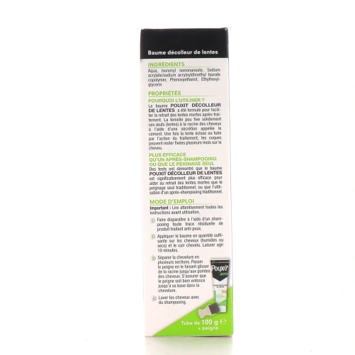 Pouxit Baume Décolleur de Lentes