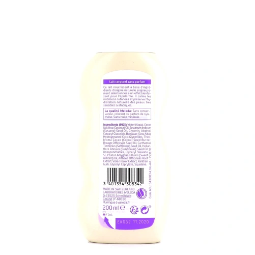 Weleda Lait Corporel Mauve Blanche
