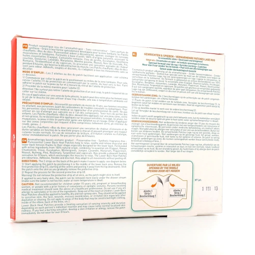 Puressentiel Patchs Chauffants Bas du Dos