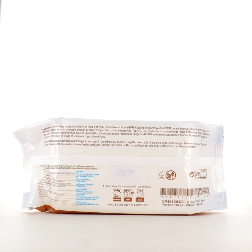 Gifrer Lingettes Nettoyantes à l’Huile d’Olive