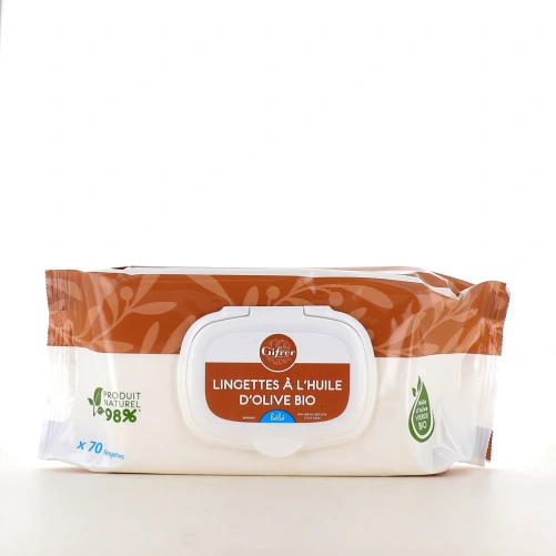Gifrer Lingettes Nettoyantes à l’Huile d’Olive