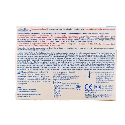 Prorhinel Embouts Jetables Mouche Bébé