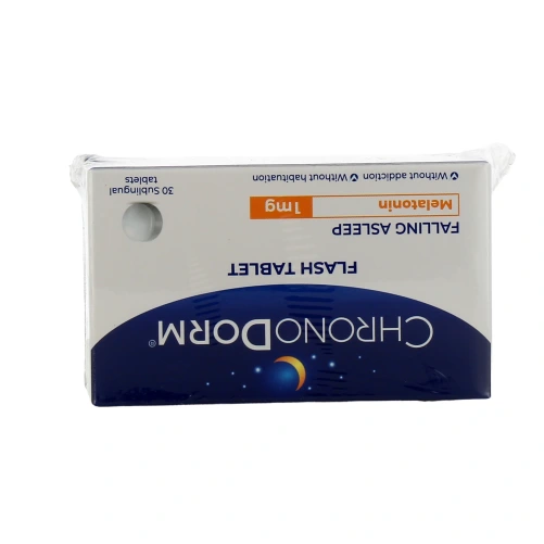 ChronoDorm Mélatonine 1mg Comprimé Fash