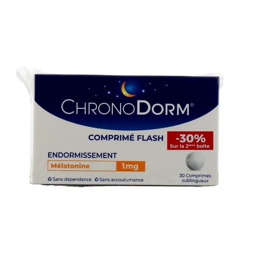 ChronoDorm Mélatonine 1mg Comprimé Fash