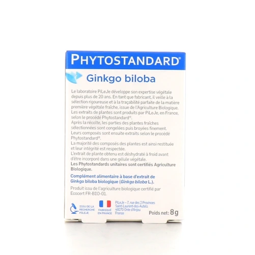 Pileje Phytostandard de Ginkgo