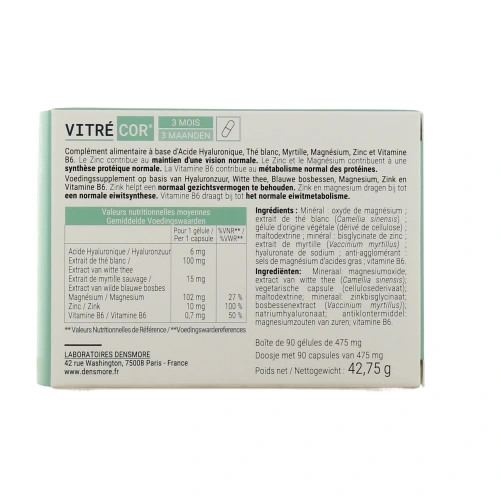 Vitrecor Boîte de 30 et 90 gélules