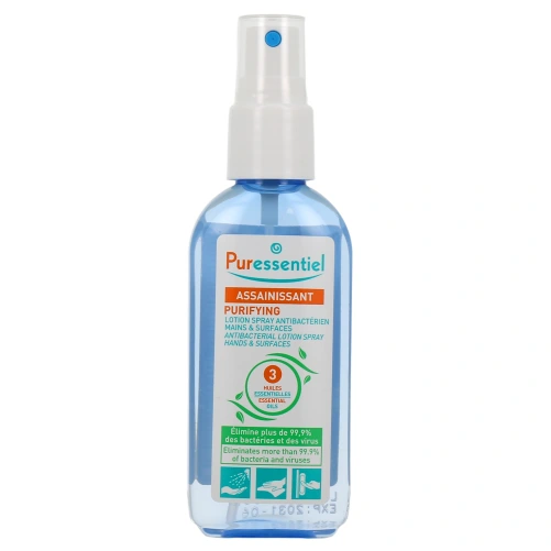 Lotion Spray Antibactérien Assainissant Mains et Surfaces
