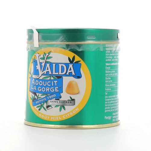 Valda Gommes Sans Sucres pour Adoucir la Gorge