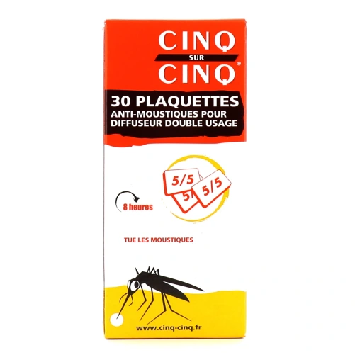 Cinq sur Cinq Recharge plaquettes pour diffuseur électrique