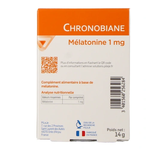 Pileje Chronobiane Mélatonine