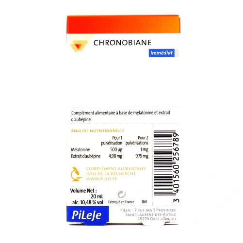 Pileje Chronobiane Immédiat Spray