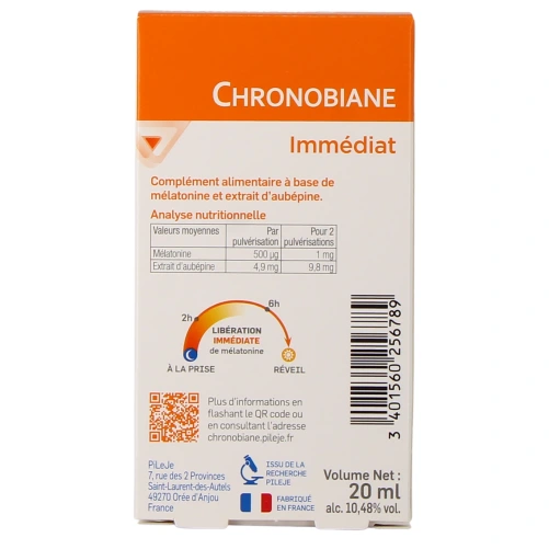 Pileje Chronobiane Immédiat Spray