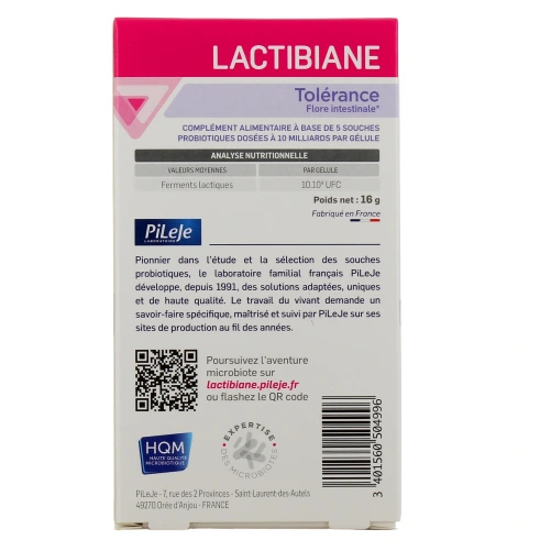Lactibiane Tolérance