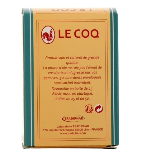 Le Coq Cure-Dents en Plume d'Oie