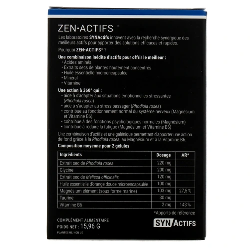 Synactifs Zen Actifs Stress