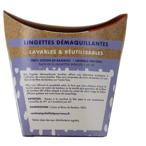 Diet World Lingettes Démaquillantes Lavables & Réutilisables