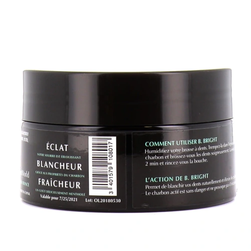 Diet World B.Bright Poudre de Charbon Blanchiment Dentaire
