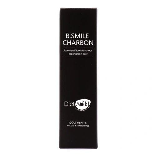 Diet World B.Smile Dentifrice Blancheur Charbon Actif Goût Menthe