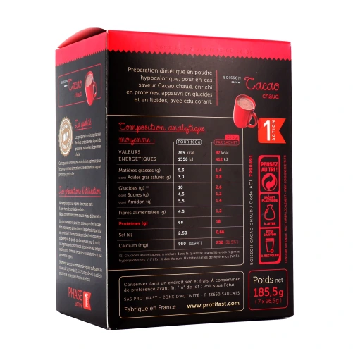 Protifast Boisson Saveur Cacao Chaud