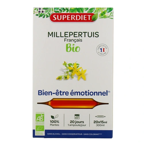 Super Diet Millepertuis Bio 20 ampoules