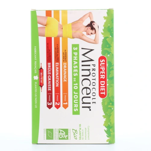 Super Diet Protocole Minceur Bio 30 ampoules