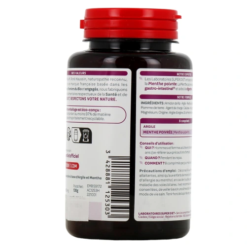 Super Diet Argile Verte Menthe Poivrée