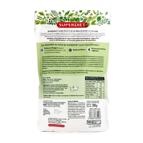 Super Diet Graines De Chia Bio