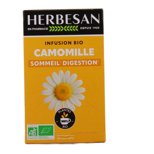 Herbesan Infusion Camomille Bio Sommeil Digestion