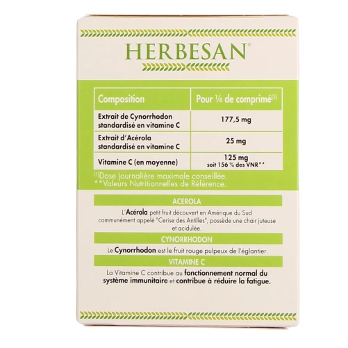 Herbesan Acérola premium vitamine c 500