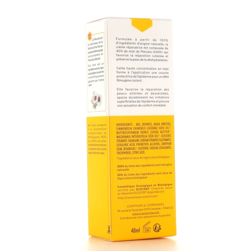 CicaManuka Crème Réparatrice Bio