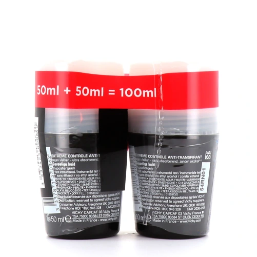 Vichy Homme Anti-Transpirant 72h Contrôle Extrême