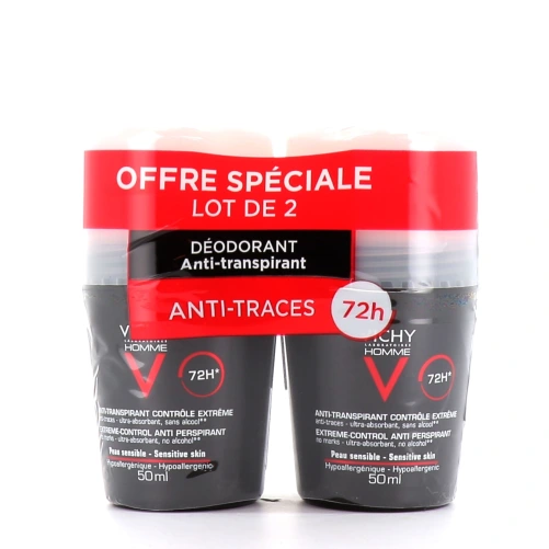 Vichy Homme Anti-Transpirant 72h Contrôle Extrême