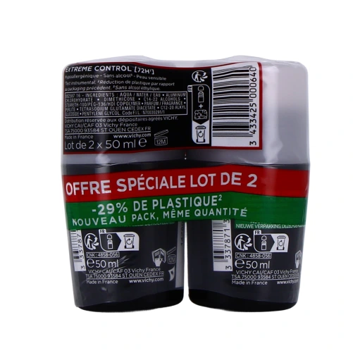 Vichy Homme Détranspirant Extreme Control 72h