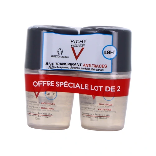 Vichy Homme Déodorant bille 48h anti-traces