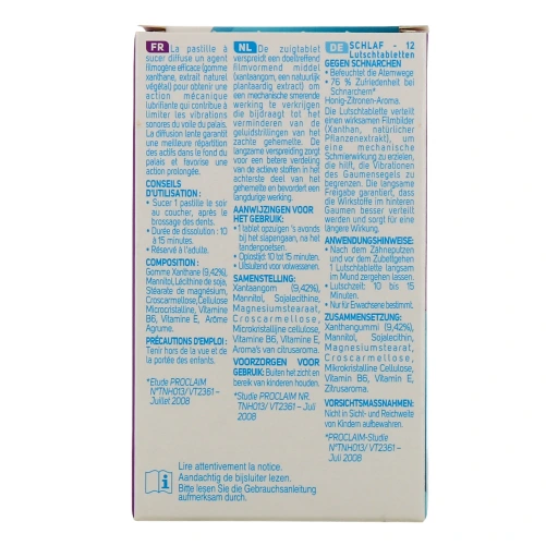 Quies Anti-Ronflement 12 Pastilles à sucer