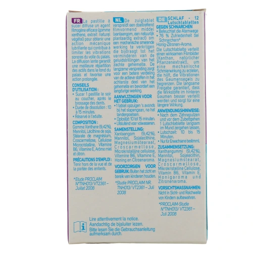 Quies Anti-Ronflement 12 Pastilles à sucer