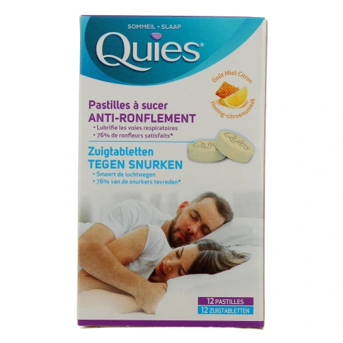 Quies Anti-Ronflement 12 Pastilles à sucer