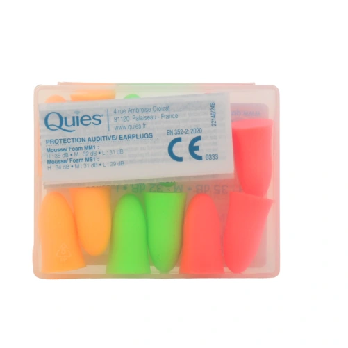 Quies Protection Auditive 35dB Mousse Confort Bruits Forts
