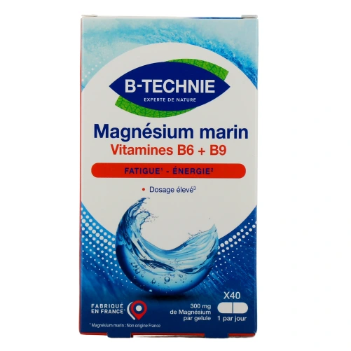 B-Technie Magnésium Marin vitamines B6 et B9