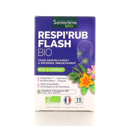 Santarome Bio Respi'Rub Flash Bio Nez et Gorge