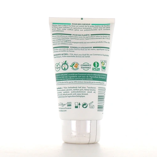 Pur Aloé Gel Coiffant Bio 73 % Aloe Vera Natif