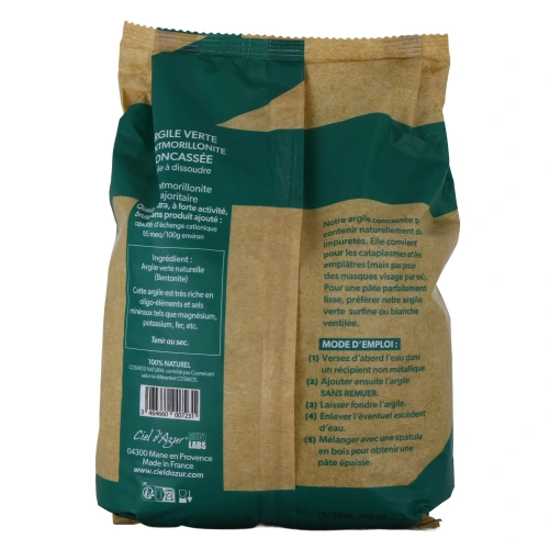 Ciel d’Azur Argile Verte Montmorillonite