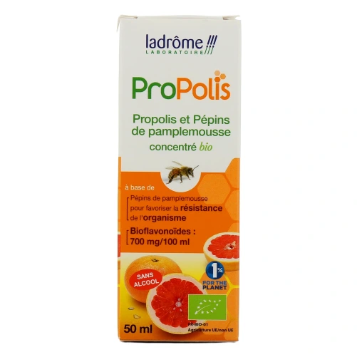 Ladrôme Concentré Bio de Propolis et Pépins de Pamplemousse