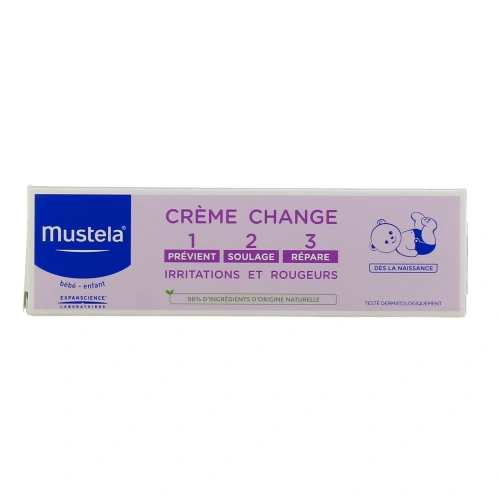Mustela Crème change 1>2>3  Soin complet de l’épiderme fessier