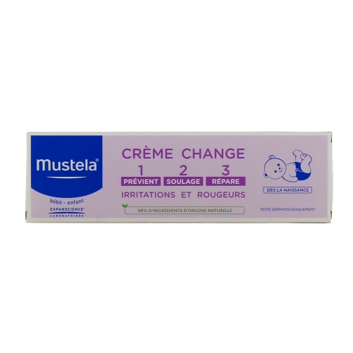 Mustela Crème change 1>2>3  Soin complet de l’épiderme fessier