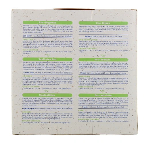 Mustela Eco-Lingettes Lavables Réutilisables