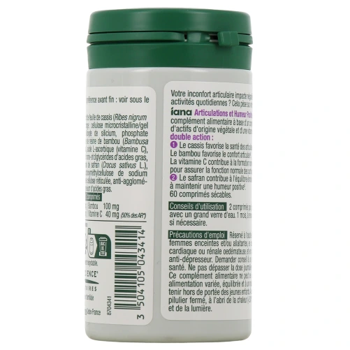 Iana Articulations Santé Articulaire et Humeur Positive