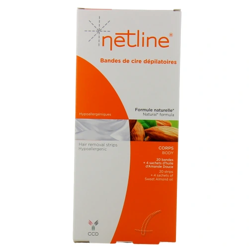 Netline Bandes de cire dépilatoires corps