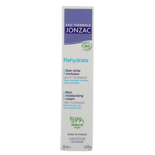 Jonzac Rehydrate Soin Riche Onctueux Bio