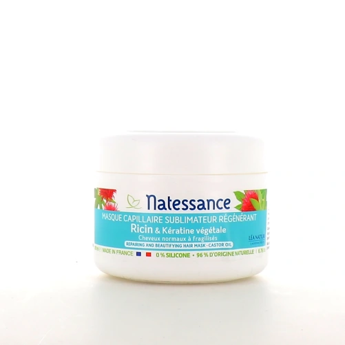 Natessance Masque Capillaire Sublimateur Régénérant Ricin & Kératine Végétale